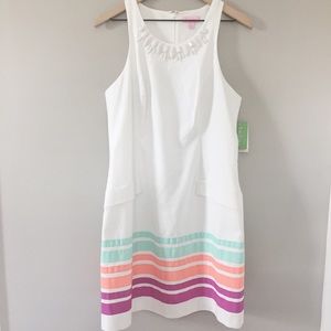 ✰NEW✰ Lilly Pulitzer White Bead & Striped Dress!